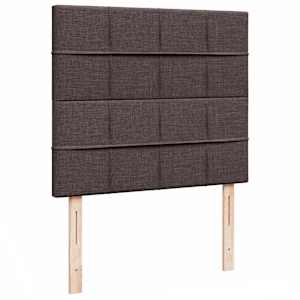 Osmanský rám postele s matrací tmavě hnědá 120x190cm textil - obrázek 10
