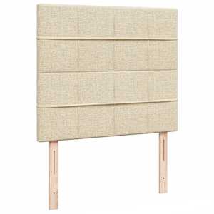 Osmanský rám postele s matrací krémově 120x200cm textil - obrázek 9