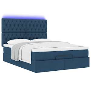 Osmanský rám postele s matrací Blue 140x190cm textil - obrázek 6