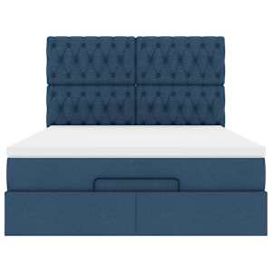 Osmanský rám postele s matrací Blue 140x190cm textil - obrázek 7