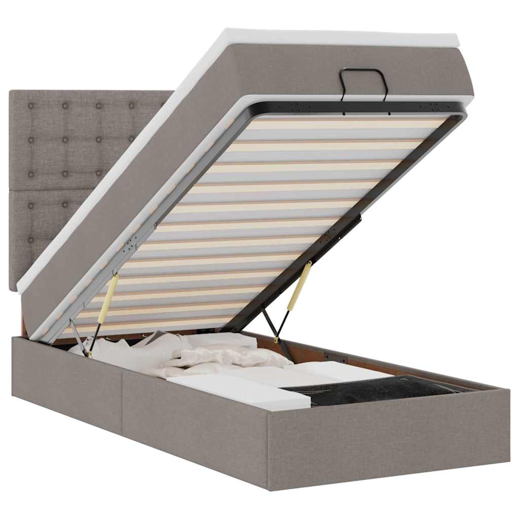 vidaXL     & LEDs Taupe 90x190cm