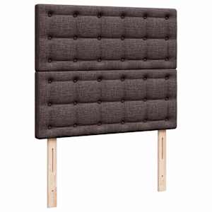 Osmanský rám postele s matrací tmavě hnědá 120x190cm textil - obrázek 10