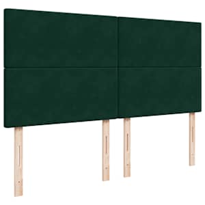 Osmanský rám postele s matracíes tmavě šedá 160x200cm samet - obrázek 13