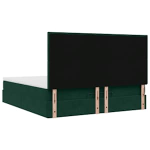 Osmanský rám postele s matracíes tmavě šedá 180x200cm samet - obrázek 10