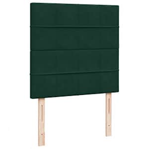 Osmanský rám postele s matracemi tmavě zelené 100x200cm samet - obrázek 13