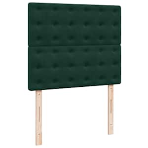 Osmanský rám postele s matracemi tmavě zelené 120x190 cm samet - obrázek 13