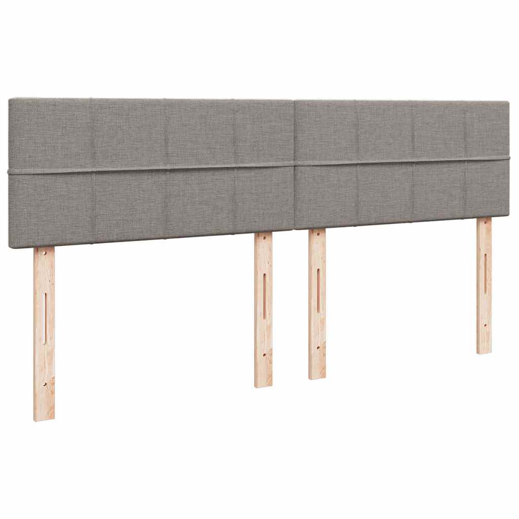 Otomanski posteljni okvir z vzmetnicami taupe 180x200 cm blago - slika 13