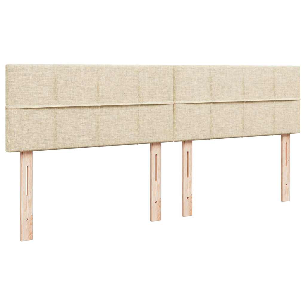 Osmanský rám postele s matrací krémová 200x200cm textil - obrázek 13