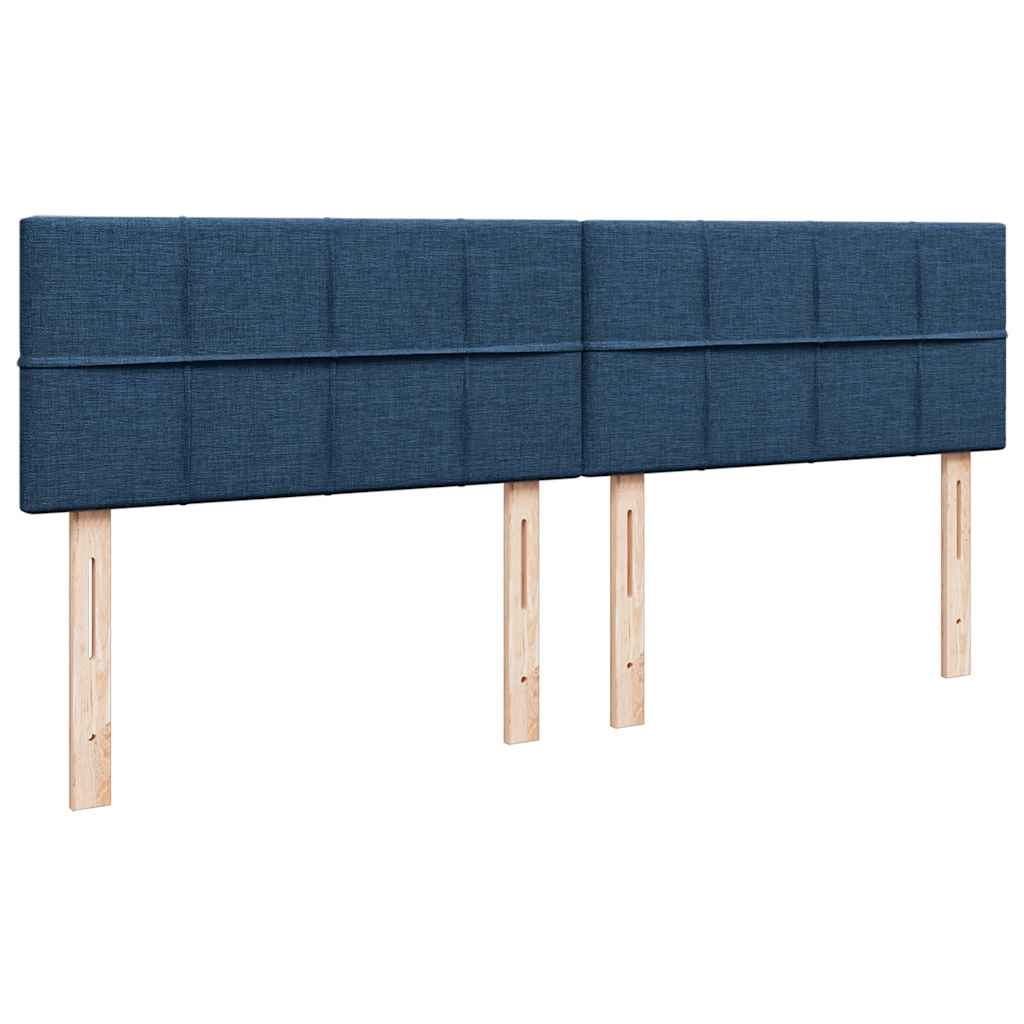 Osmanský rám postele s matracíes modrá 200x200cm textil - obrázek 13