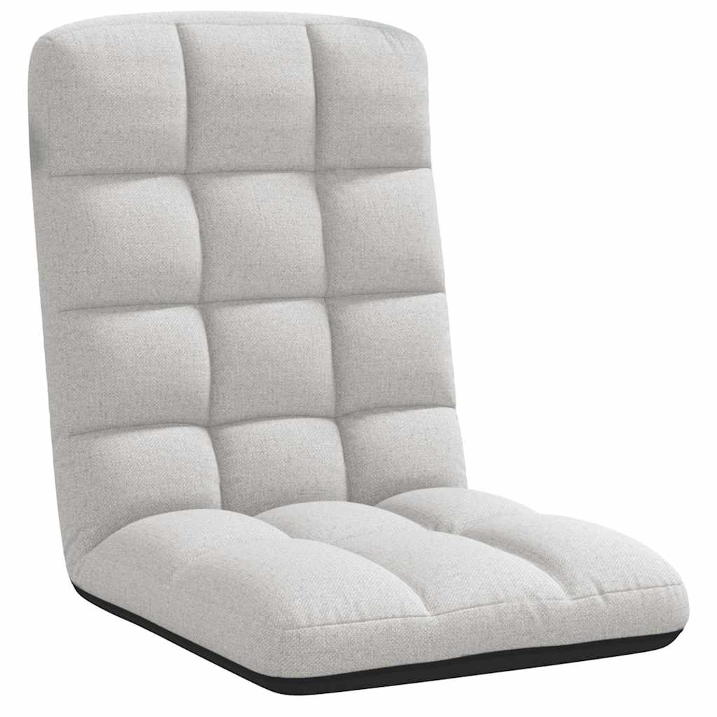 vidaXL Skládací židle na podlaze, nebesky šedá, 71 x 51 x 62 cm, látka