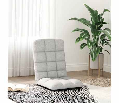 vidaXL felhősz&uuml;rke sz&ouml;vet &ouml;sszecsukhat&oacute; padl&oacute;sz&eacute;k 71x51x62 cm