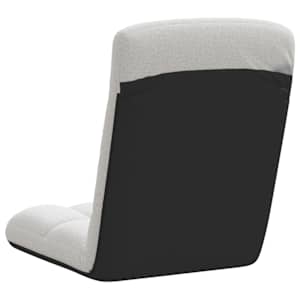 Skládací židle na podlaze, nebesky šedá, 71 x 51 x 62 cm, látka - obrázek 6