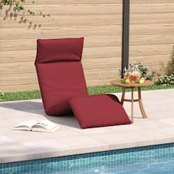 vidaXL Sonnenliege Klappbar Weinrot 175x54x8,5 cm Oxford-Gewebe