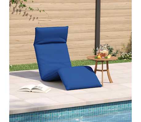 vidaXL Hopf&auml;llbar solstol kungsbl&aring; 175x54x8,5 cm oxfordtyg