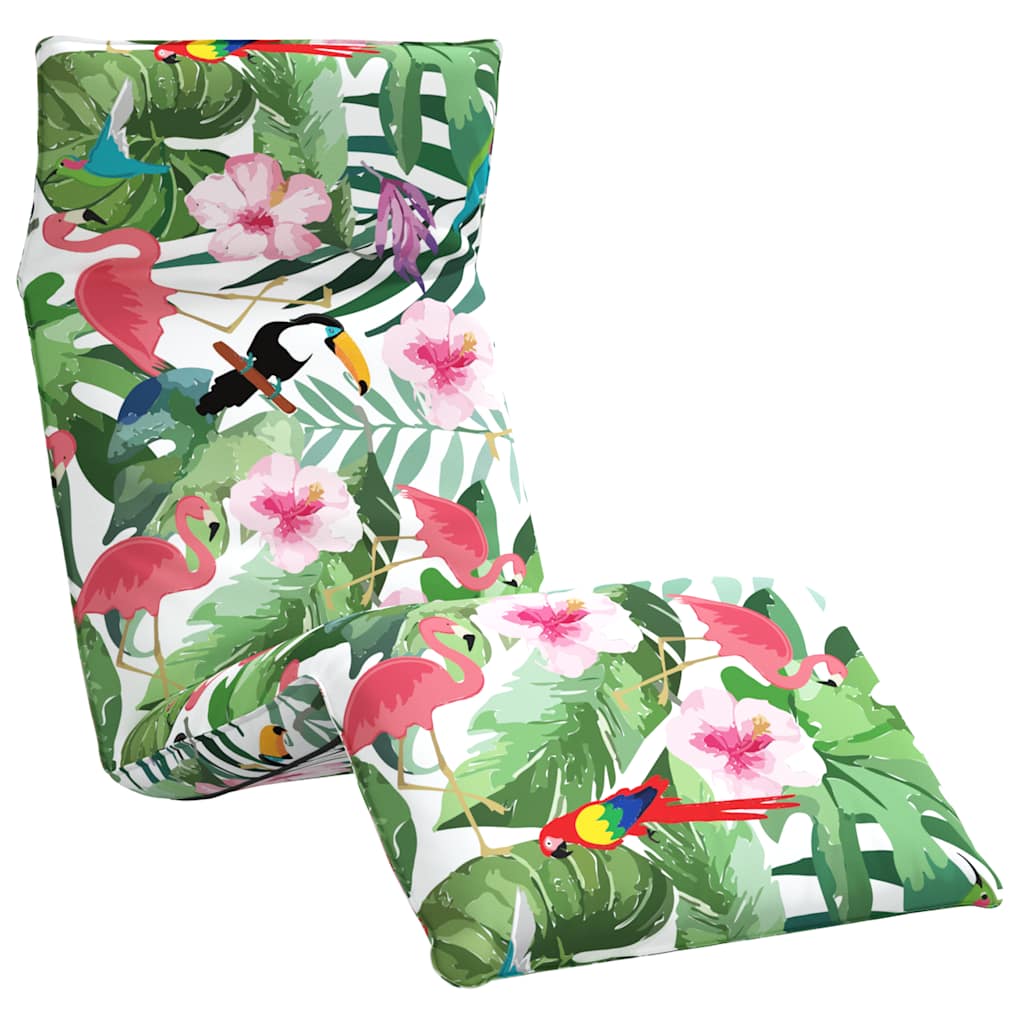 VidaXL Skládací lehátko, vícebarevná, 175x54x8,5 cm, oxfordská látka