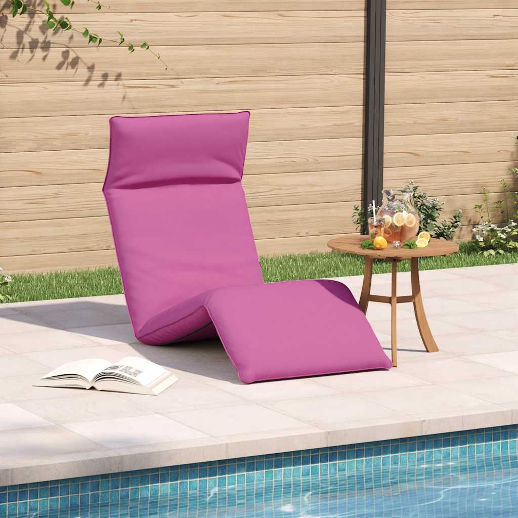 Thumbnail - vidaXL Sonnenliege Klappbar Rosa 175x54x8,5 cm Oxford-Gewebe