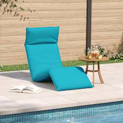 vidaXL Sonnenliege Klappbar T&uuml;rkis 175x54x8,5 cm Oxford-Gewebe
