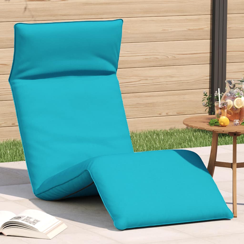 vidaXL Hopf&auml;llbar solstol turkos 175x54x8,5 cm oxfordtyg