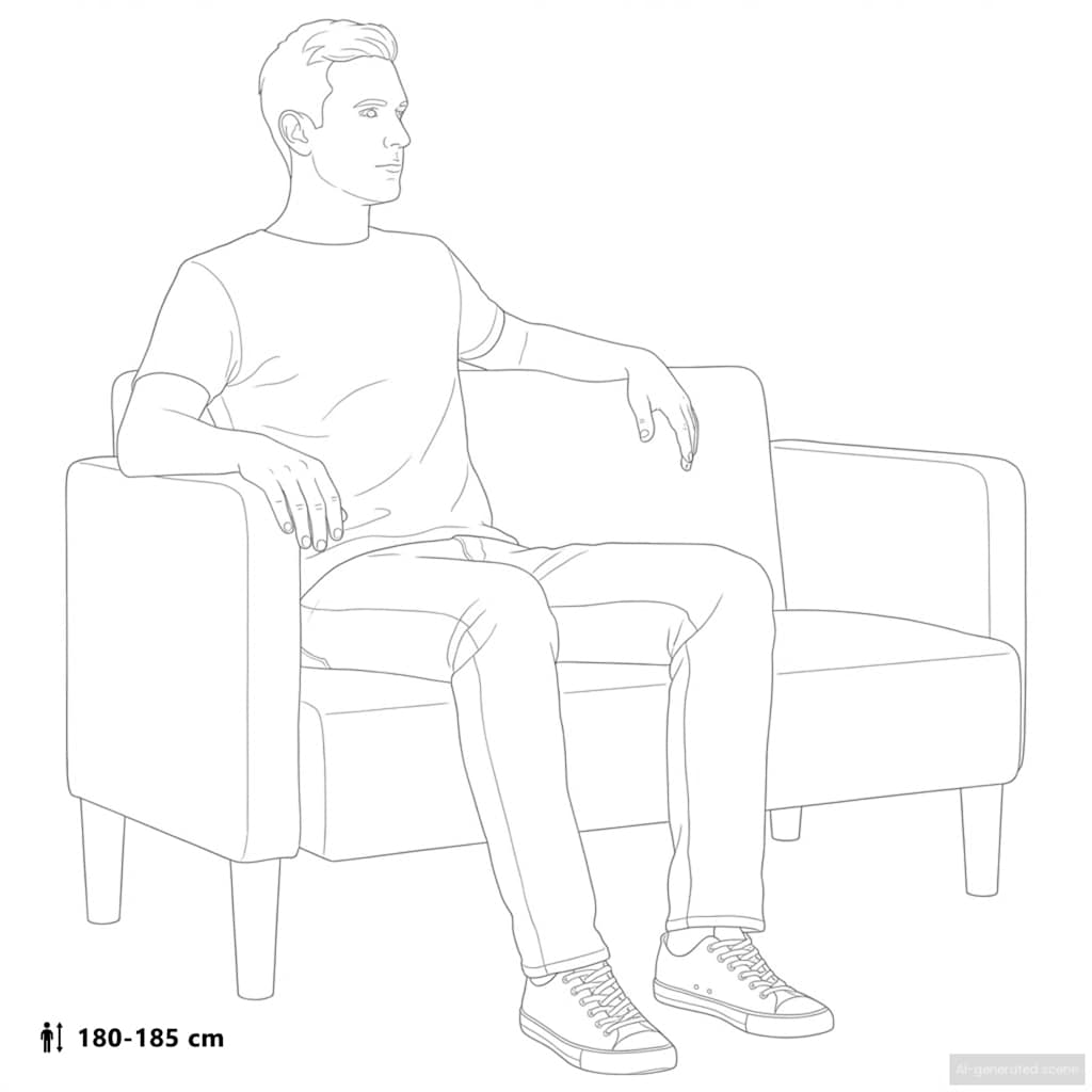 Zweisitzer-Sofa Hellgrau 109 cm Cordstoff – Ansicht 9