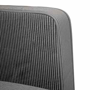 Loveseat Sofa tmavě šedé 109 cm manšestrová tkanina - obrázek 6