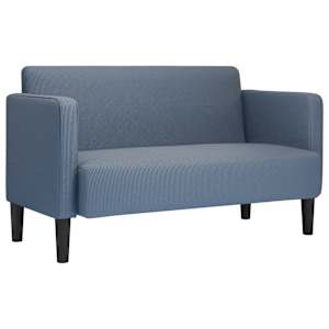 Loveseat Sofa modré 109 cm manšestrová tkanina - obrázek 2