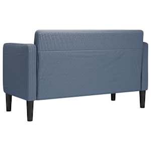 Loveseat Sofa modré 109 cm manšestrová tkanina - obrázek 5
