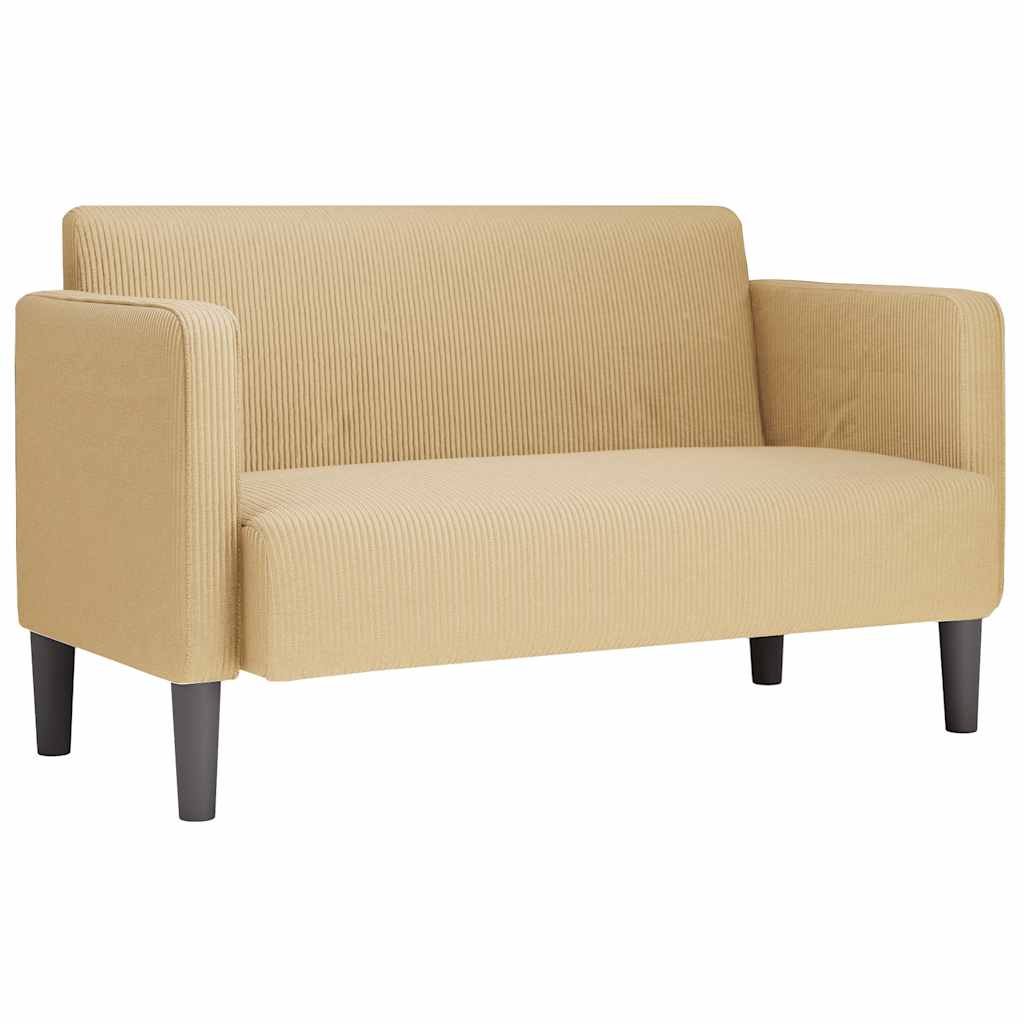 vidaXL Loveseat Pohovka svetlozelená sivá 109 cm manšestrová látka