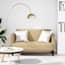  vidaXL világoszöld szürke kordbársony szövet loveseat kanapé 109 cm termék 2. képe