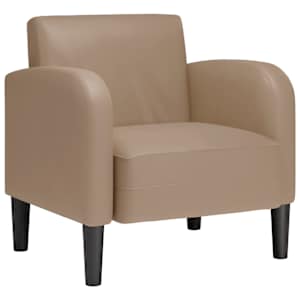 vidaXL diivantool k&auml;etugedega, cappuccino, 54 cm, kunstnahk