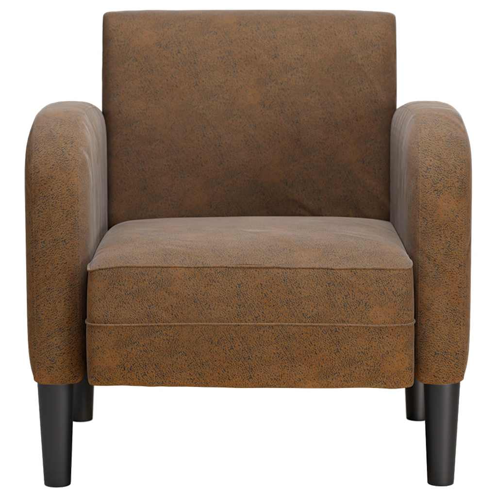 Thumbnail - vidaXL Sessel mit Armlehnen Braun 54 cm Kunstleder