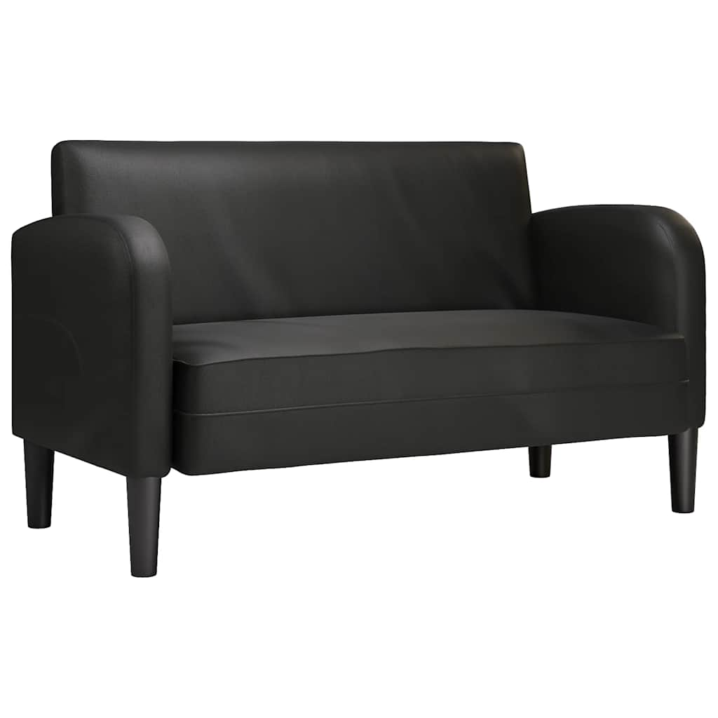 vidaXL Loveseat Sofa černá 110 cm umělá kůže