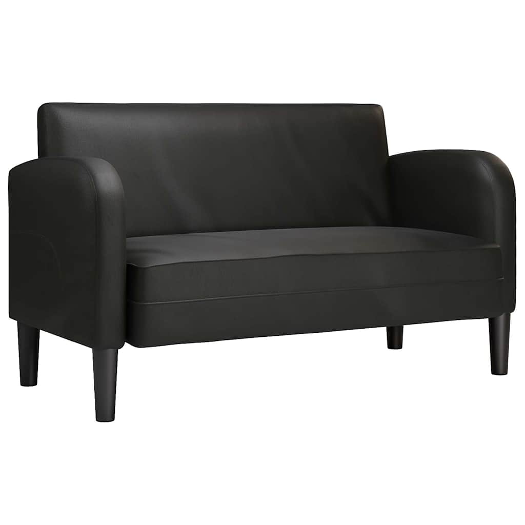 vidaXL Loveseat bank 110 cm kunstleer zwart, foto 3