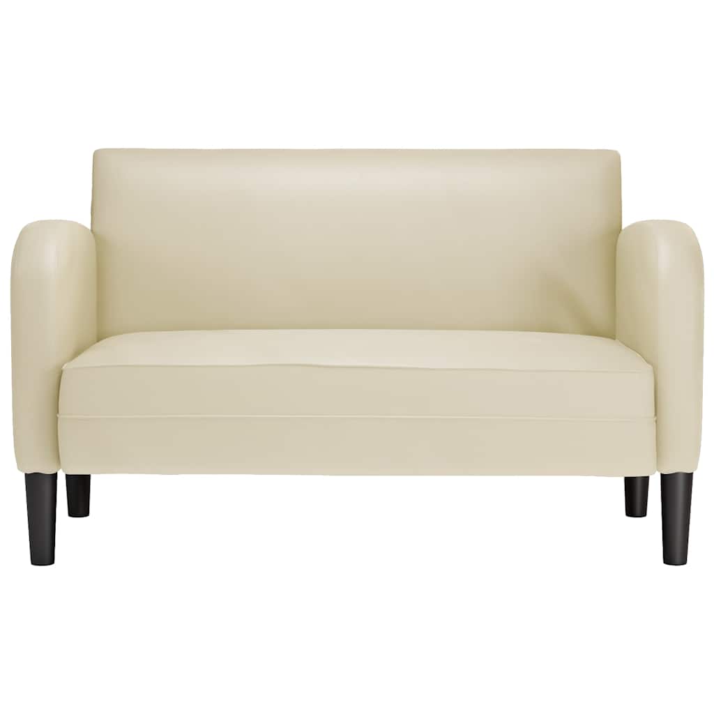 Thumbnail - vidaXL Zweisitzer-Sofa Creme 110 cm Kunstleder