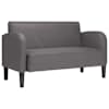 vidaXL istme diivan, hall, 110 cm, kunstnahk