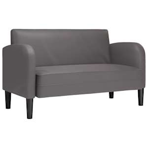 vidaXL istme diivan, hall, 110 cm, kunstnahk