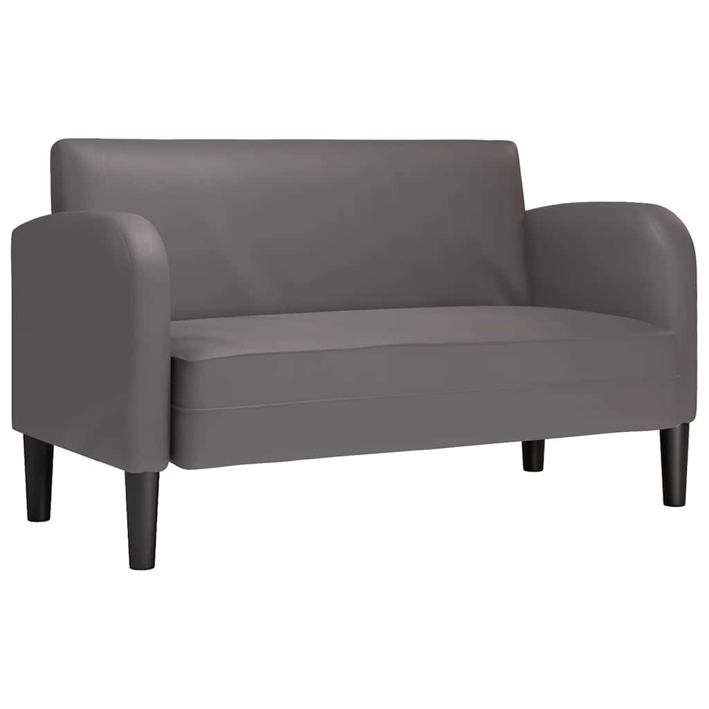 vidaXL Loveseat Sofa šedá 110 cm umělá kůže