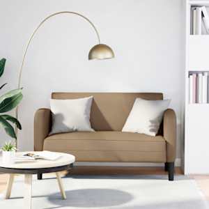 Loveseat Sofa Cappuccino 110 cm umělá kůže - obrázek 1