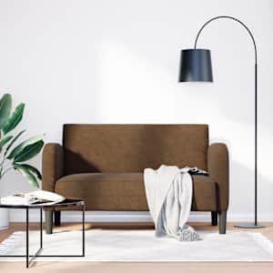 Loveseat Sofa hnědá 110 cm umělá kůže - obrázek 1