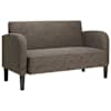 vidaXL istme diivan, tumehall, 110 cm, kunstnahk