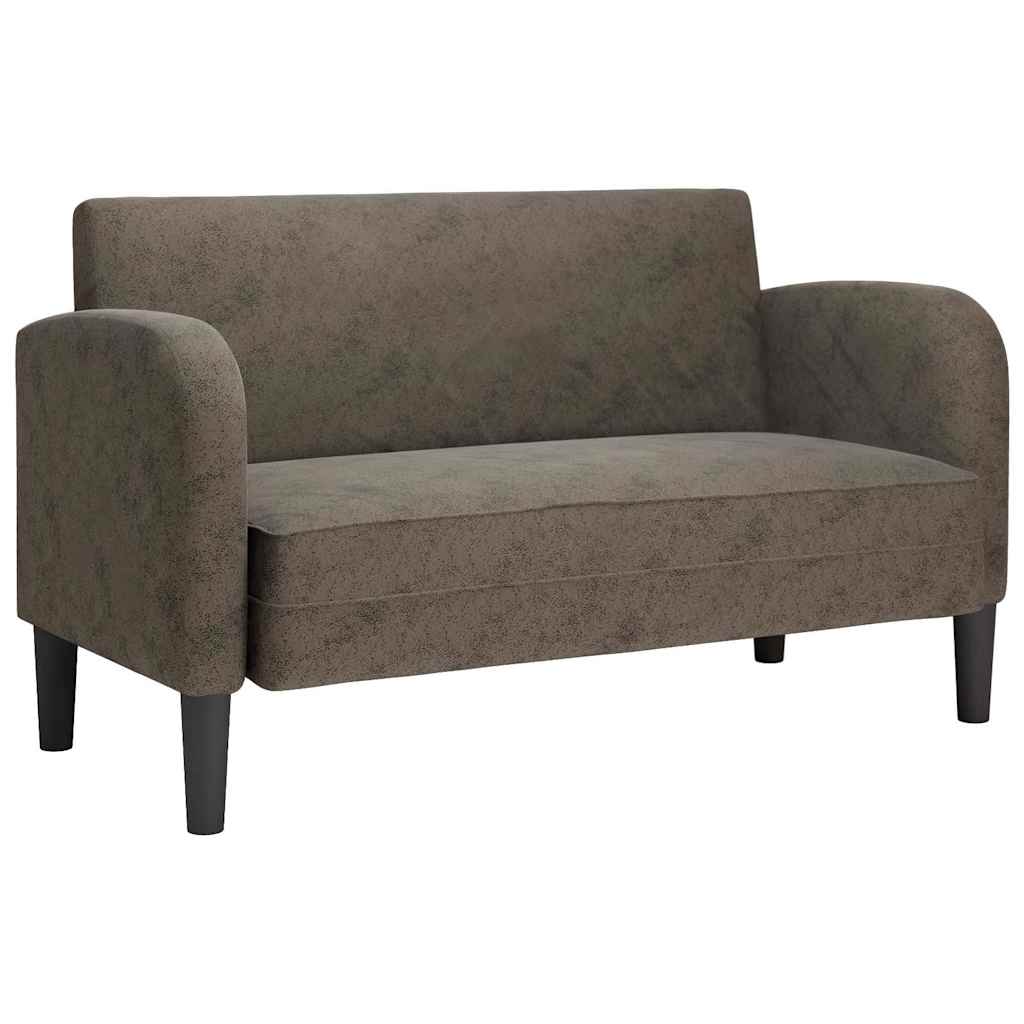 vidaXL Loveseat pohovka tmavosivá 110 cm umelá koža