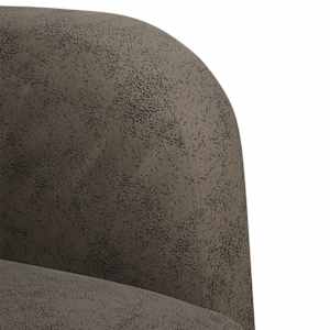 Loveseat Sofa tmavě šedá 110 cm umělá kůže - obrázek 6