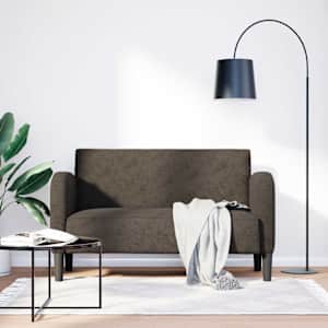 Loveseat Sofa tmavě šedá 110 cm umělá kůže - obrázek 1