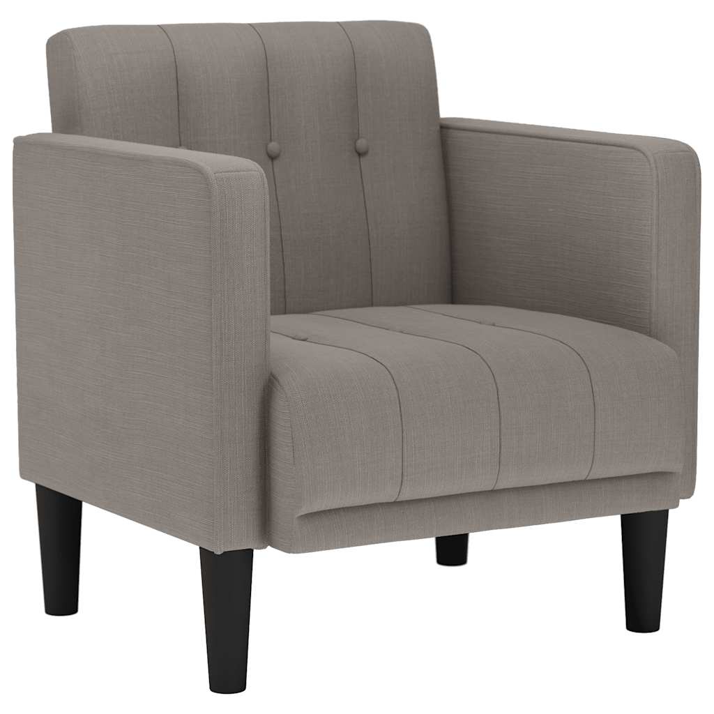 Thumbnail - vidaXL Sessel mit Armlehnen Taupe 53 cm Stoff