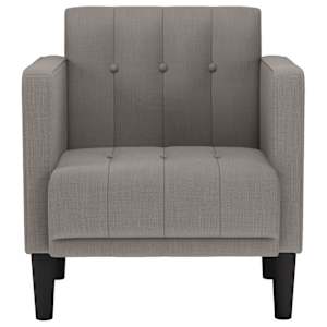 Rozkládací křeslo s područkami, taupe, 53 cm, látka - obrázek 3