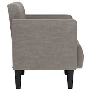 Rozkládací křeslo s područkami, taupe, 53 cm, látka - obrázek 4