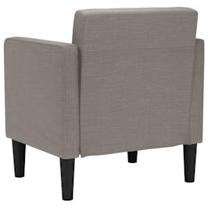 Rozkládací křeslo s područkami, taupe, 53 cm, látka - obrázek 5