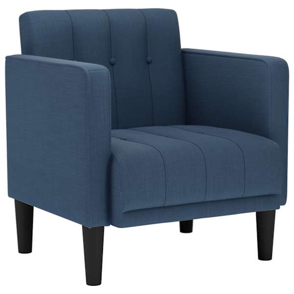 vidaXL diivani tugitool k&auml;etugedega, sinine, 53 cm, kangas