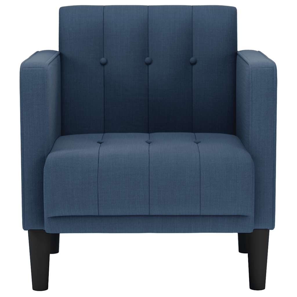 Thumbnail - vidaXL Sessel mit Armlehnen Blau 53 cm Stoff