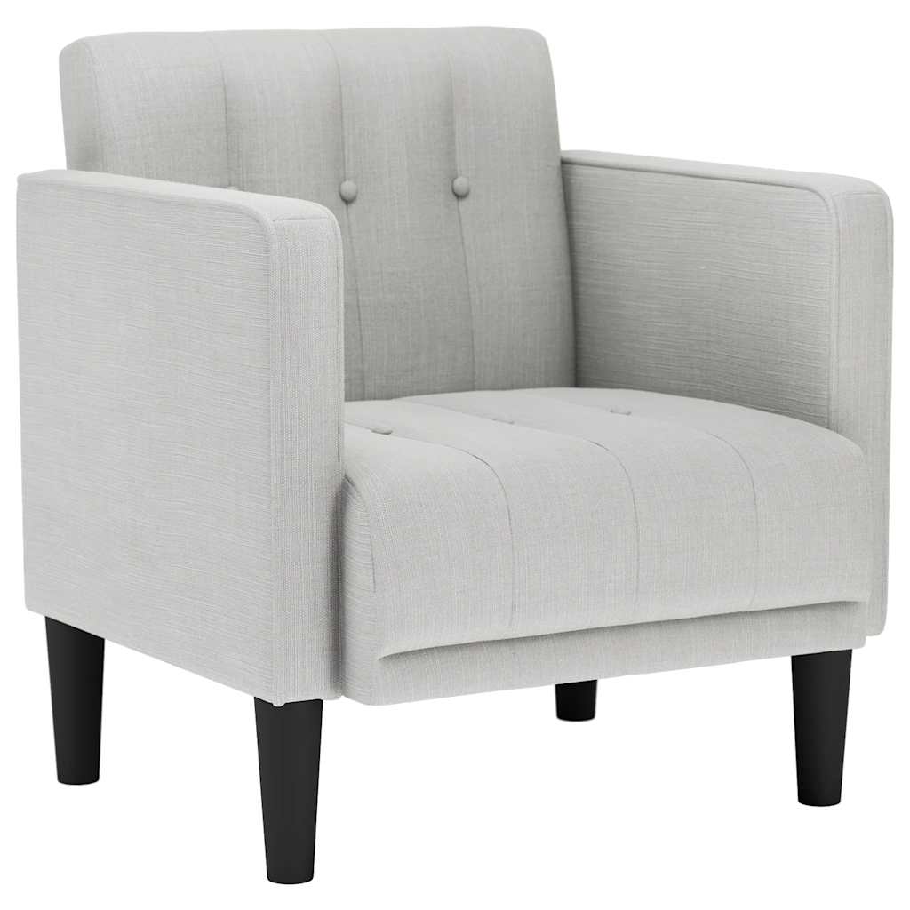 Thumbnail - vidaXL Sessel mit Armlehnen Wolkengrau 53 cm Stoff