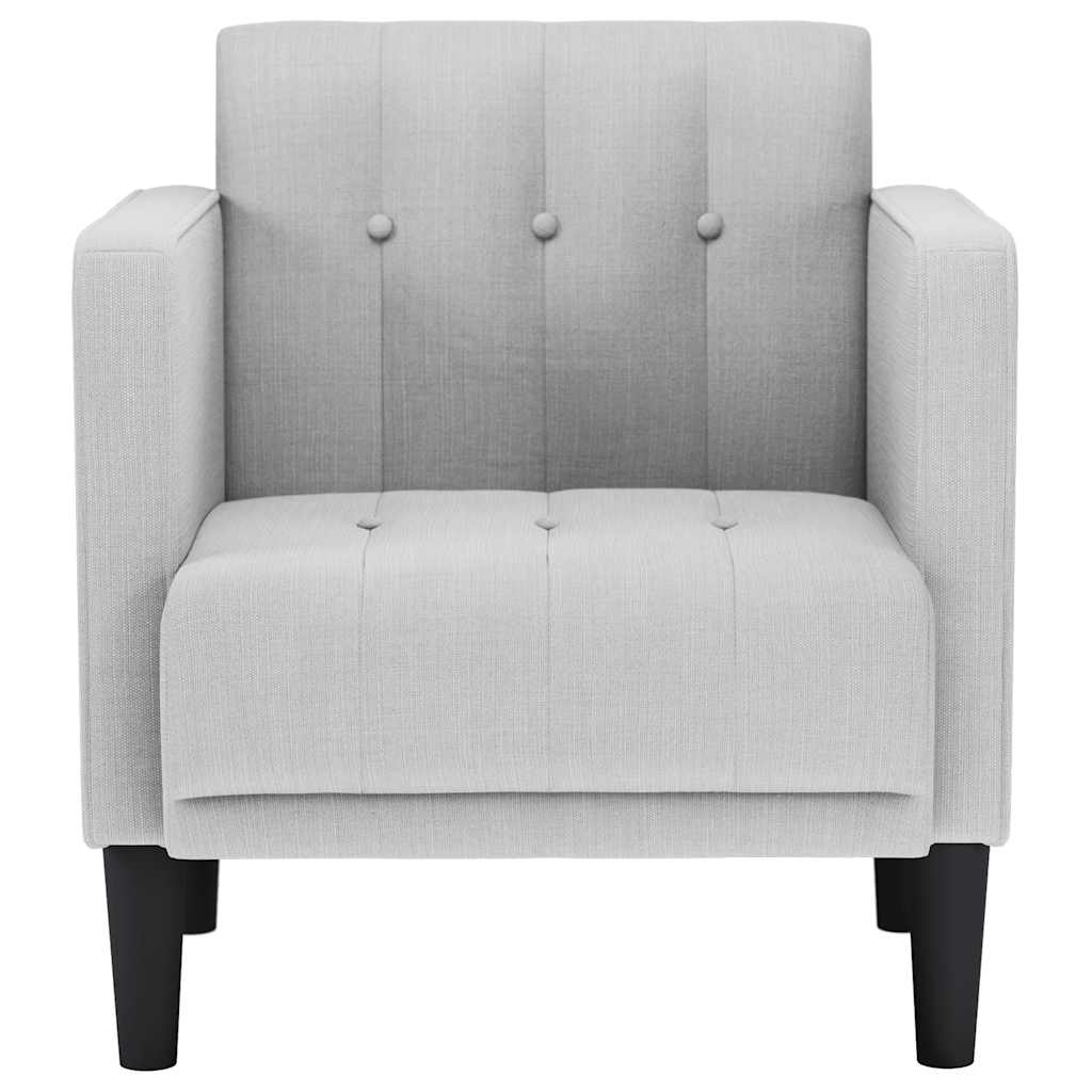 Thumbnail - vidaXL Sessel mit Armlehnen Wolkengrau 53 cm Stoff